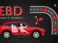 EBD pomaga utrzymać stabilność samochodu podczas zakrętów, rozkładając siłę hamowania.