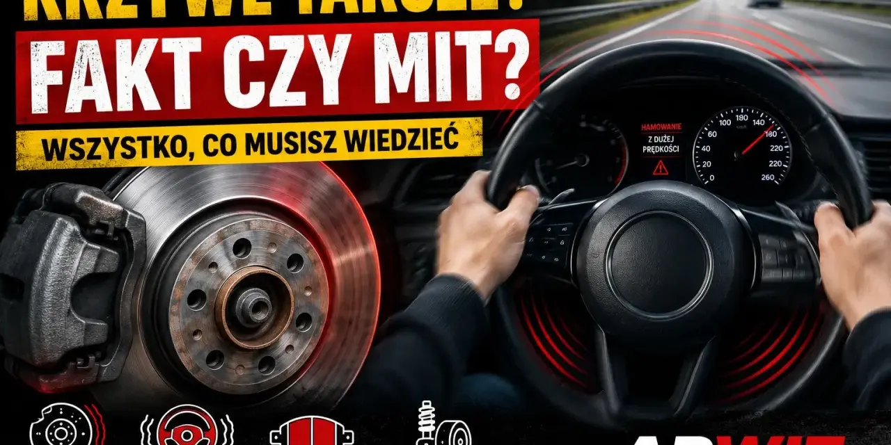 Krzywe tarcze hamulcowe objawy: drgania kierownicy, bicie przy hamowaniu. Poznaj fakty i mity!