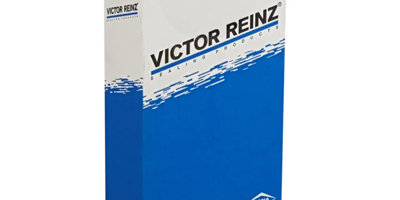 Pudełko z produktami uszczelniającymi marki Victor Reinz.