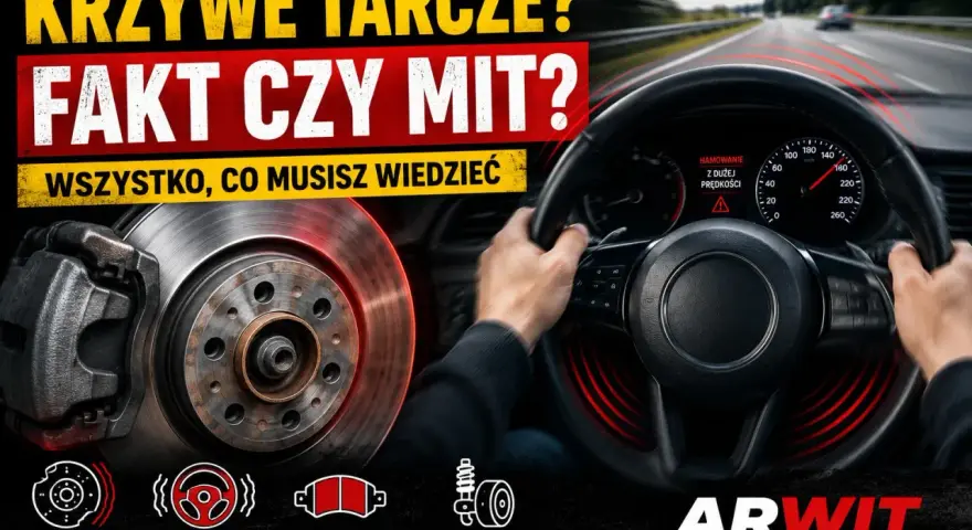 Krzywe tarcze hamulcowe objawy: drgania kierownicy, bicie przy hamowaniu. Poznaj fakty i mity!