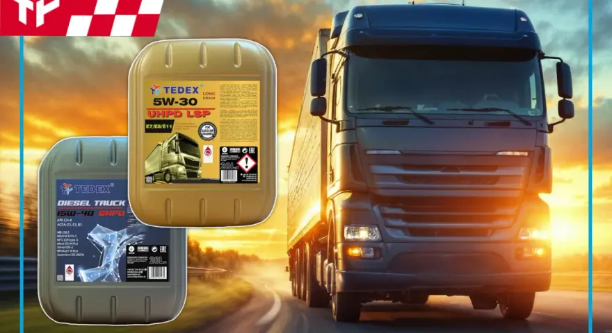 Olej silnikowy 15w40 jaki to olej? Tedex Diesel Truck 15W-40 SHPD zapewnia ochronę silnika ciężarówki podczas długich tras.