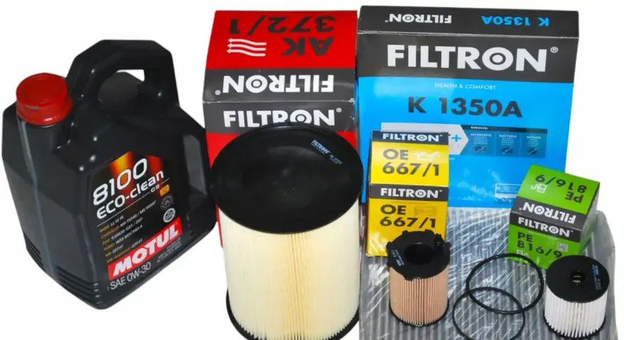 Olej Motul 8100 ECO-clean SAE 0W-30 do jakich silników? Zestaw filtrów Filtron do kompleksowej wymiany.