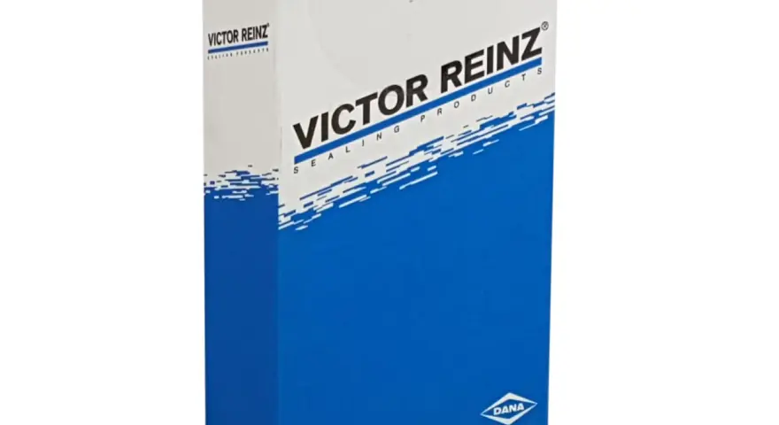 Pudełko z produktami uszczelniającymi marki Victor Reinz.