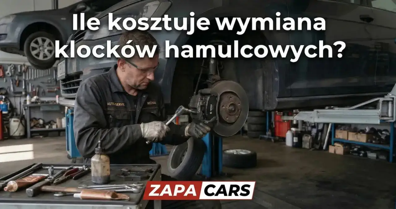 Mechanik wymienia klocki hamulcowe. Dowiedz się, jaka jest wymiana klocków hamulcowych cena w ZAPA CARS.